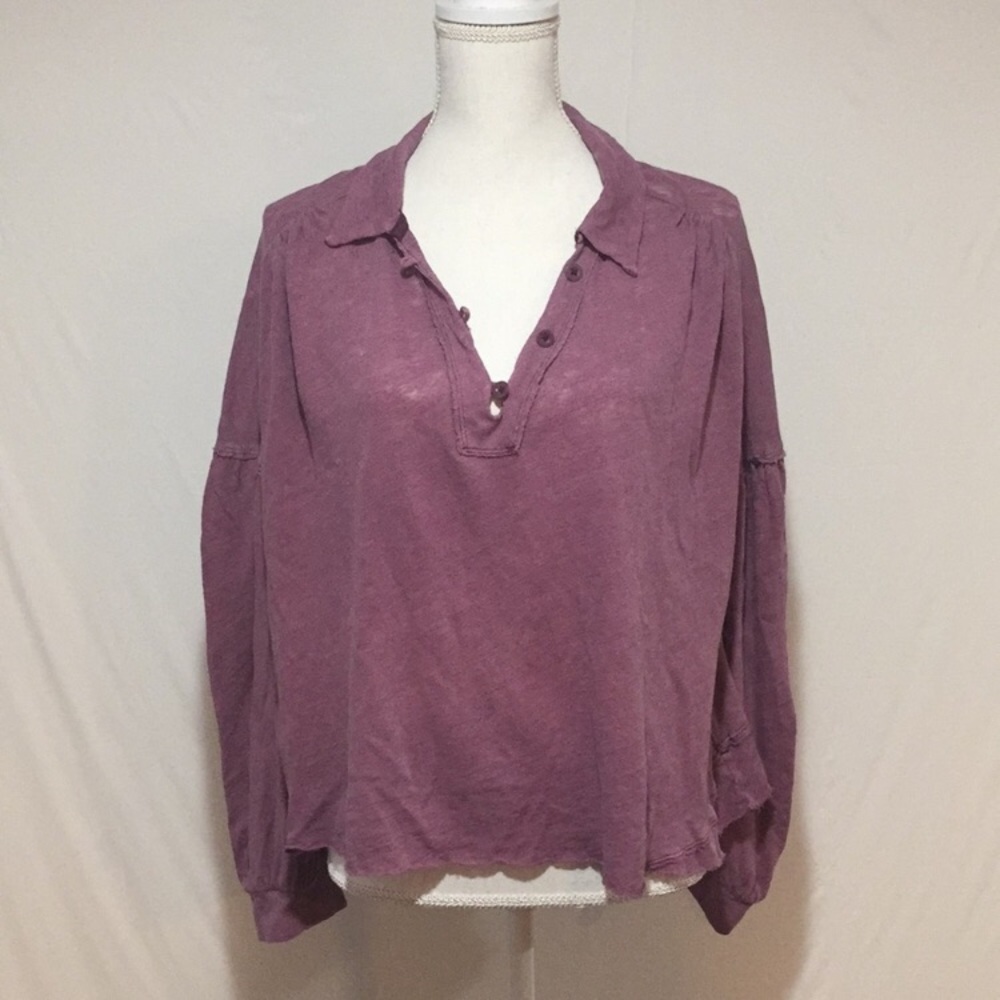 Free People We The Free Rush Hour Mulberry Top